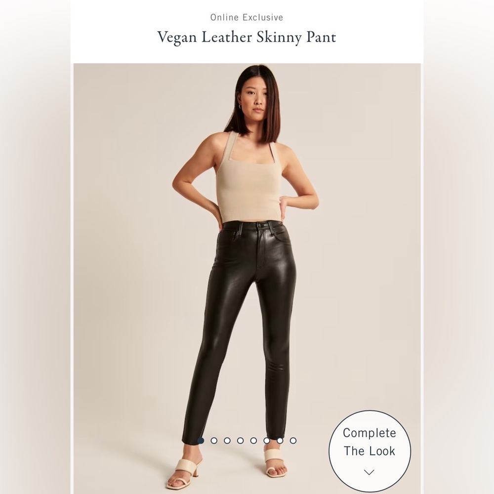Abercrombie Vegan Leather Skinny Pants